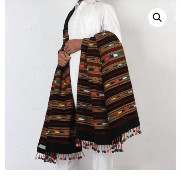 Nawab bumbal velvet shawl